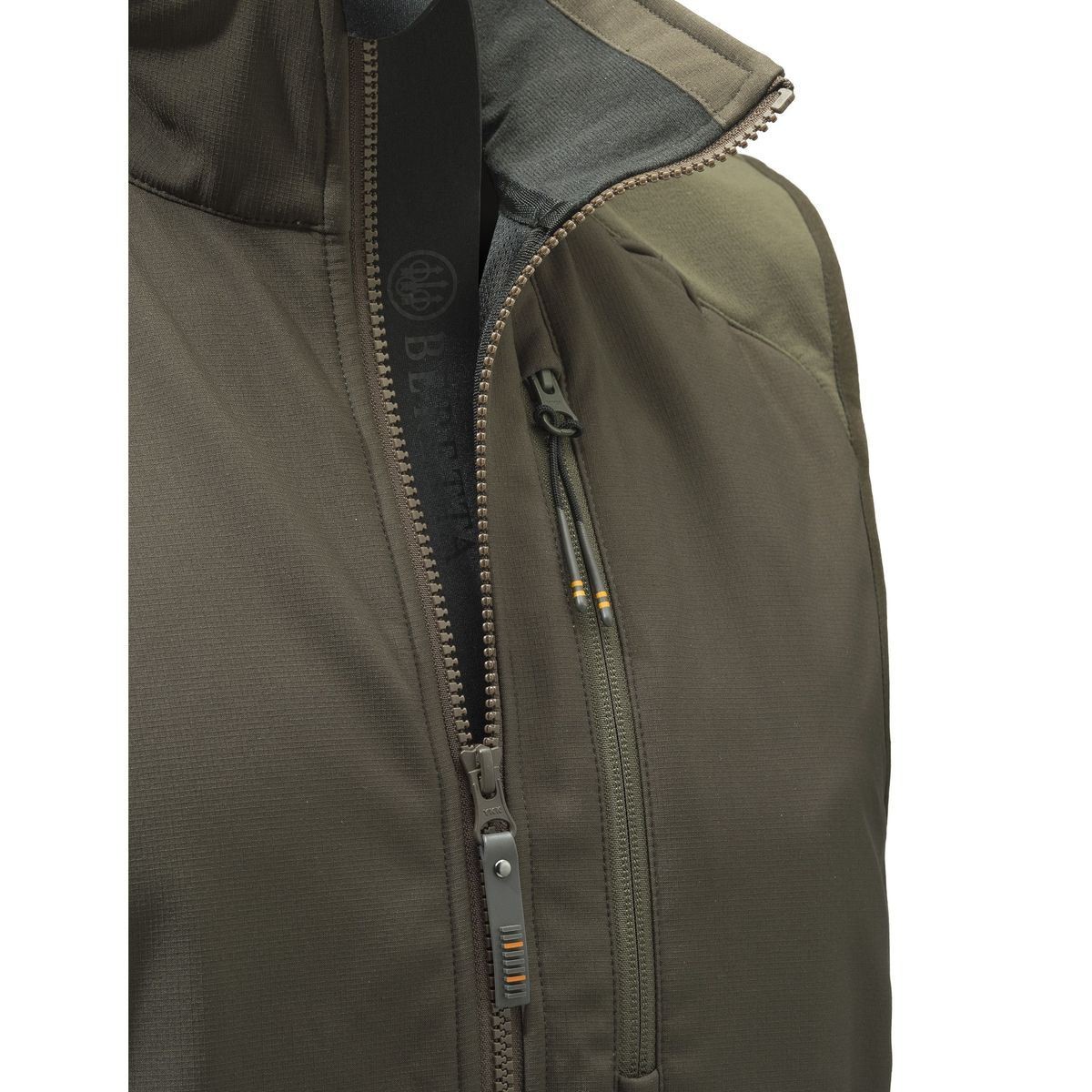 Beretta Butte Softshell Vest – Let og vindtæt jagtvest til mænd – Brownbark/Moss