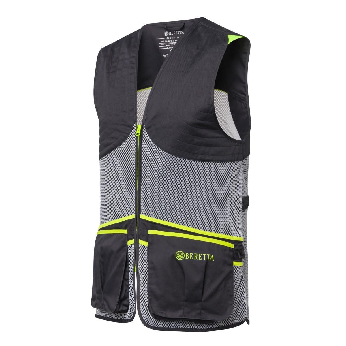 Beretta Full Mesh Skydevest - Sort/Grå Ebony