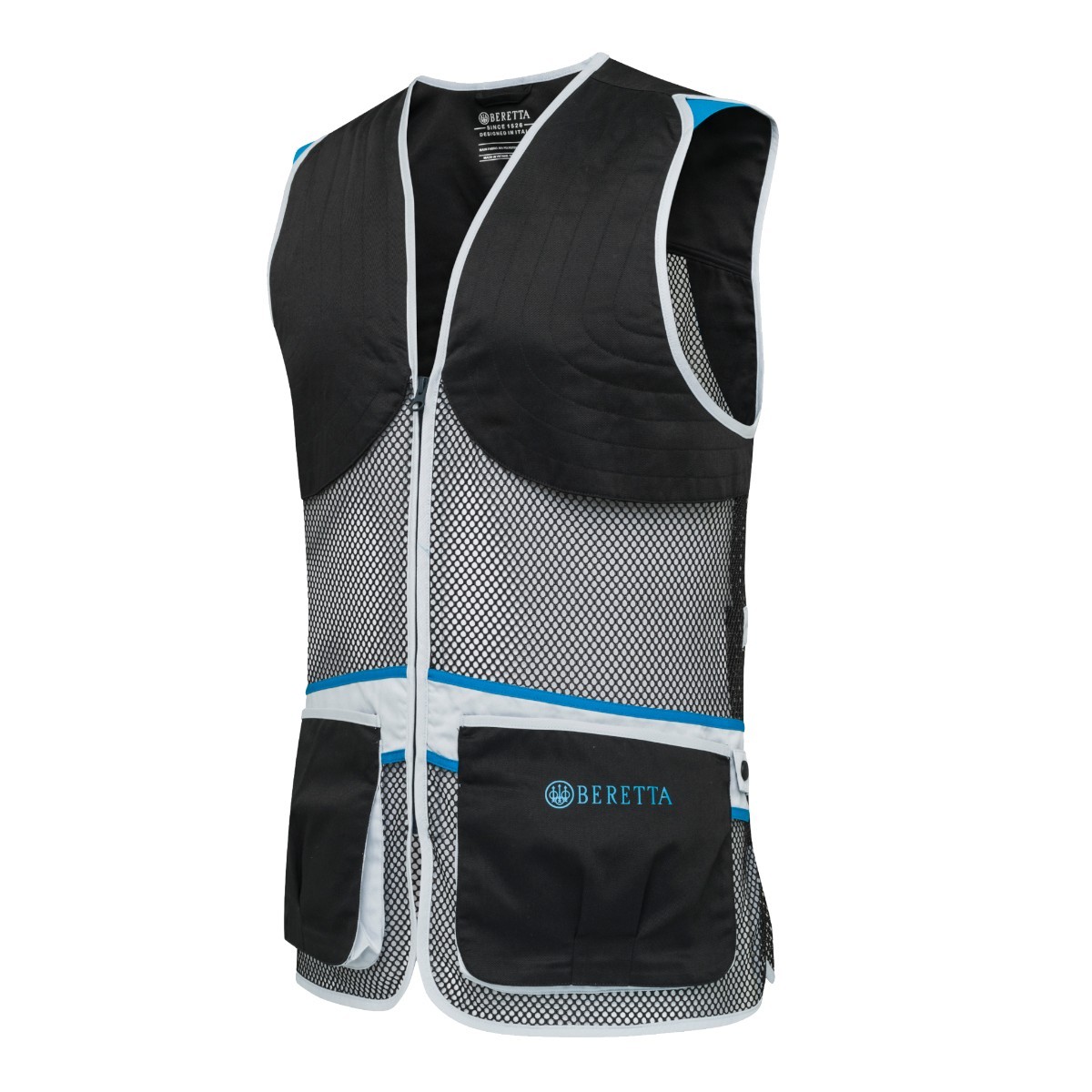 Beretta Full Mesh Skydevest - Sort/Blå Excell