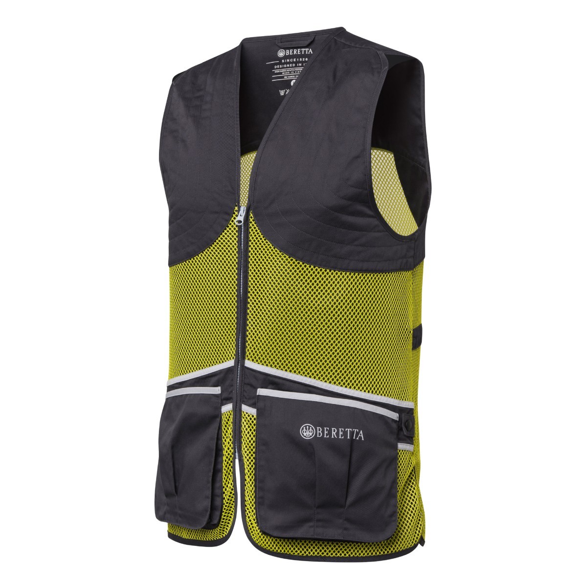 Beretta Full Mesh Skydevest - Grå/Gul