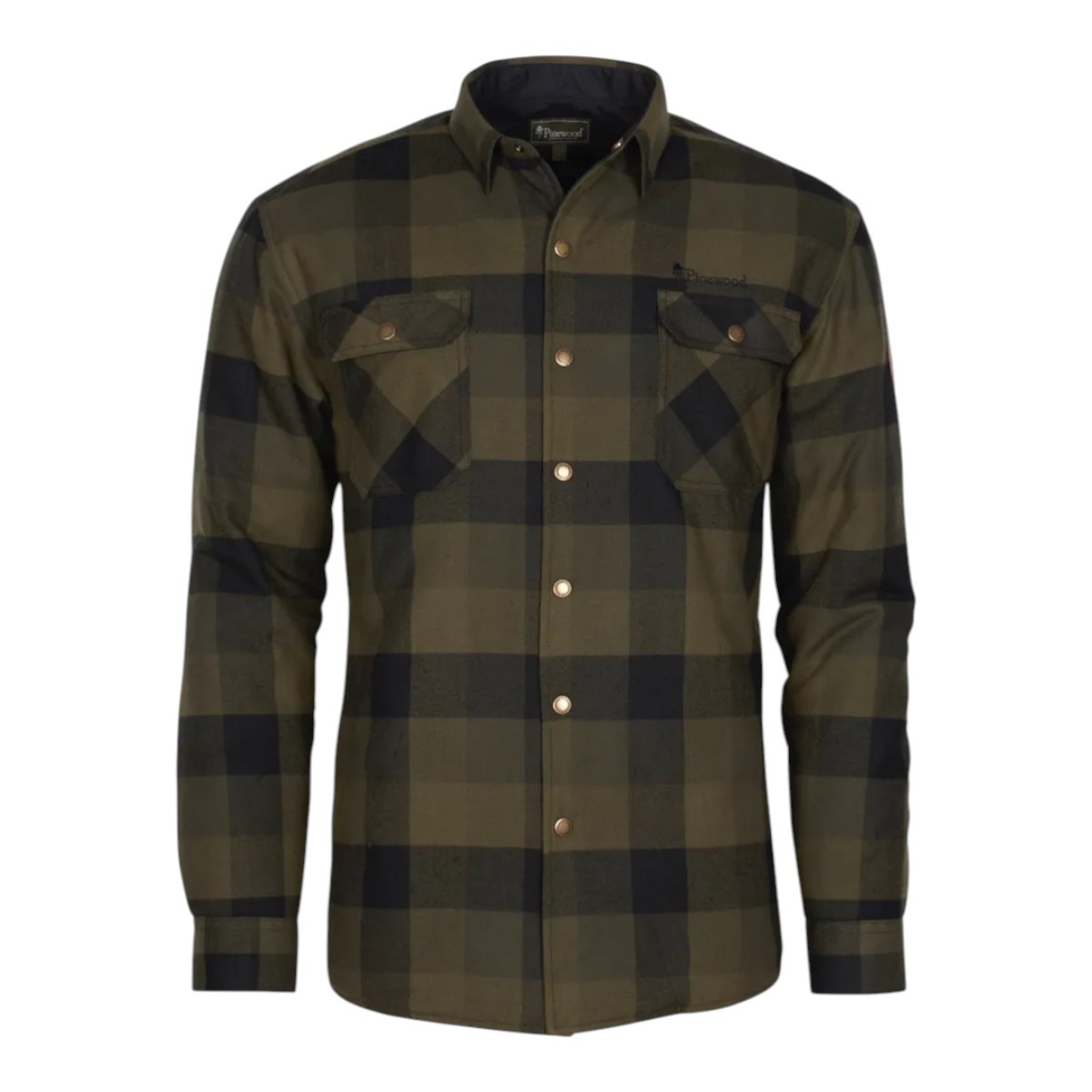 Pinewood Canada Classic 2.0 skjorte - Grøn/Sort