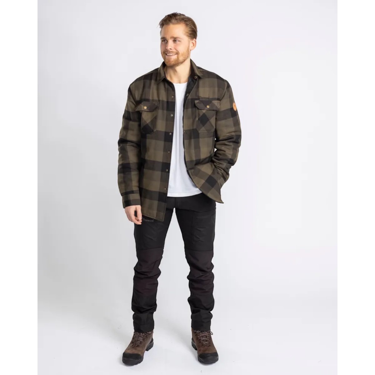 Pinewood Canada Classic 2.0 skjorte - Grøn/Sort