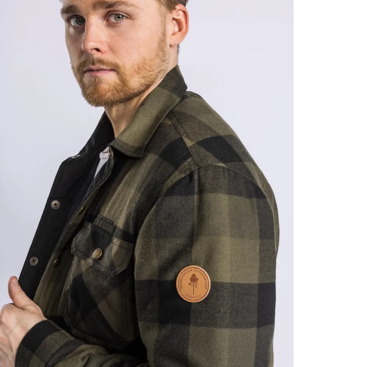 Pinewood Canada Classic 2.0 skjorte - Grøn/Sort