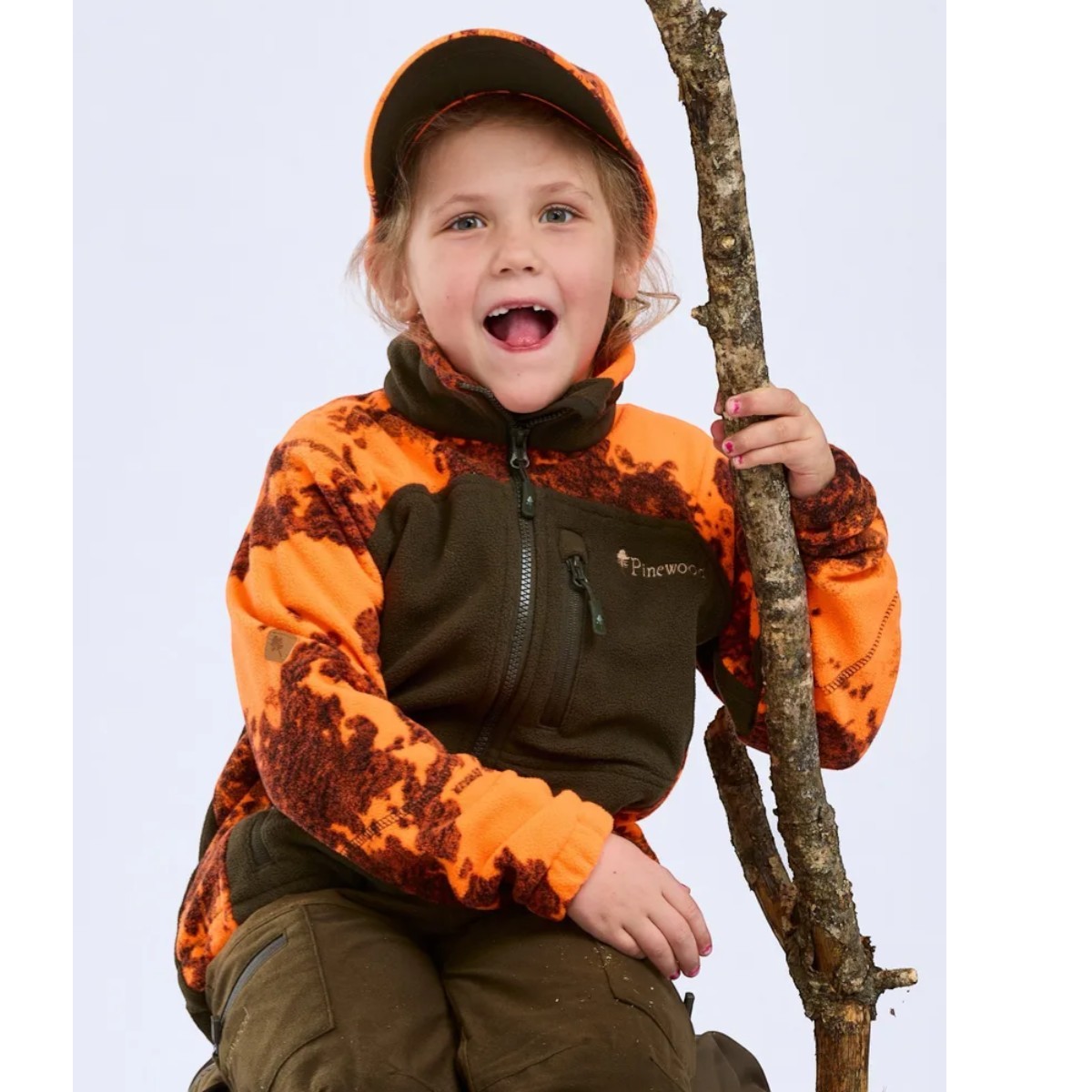 Pinewood Furudal Camou fleecejakke børn