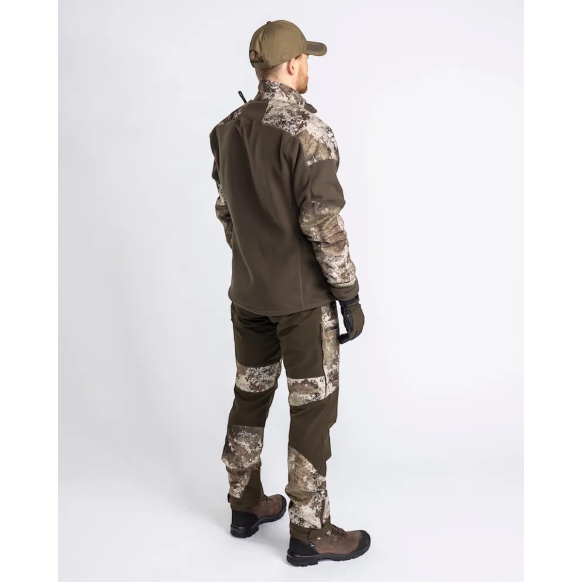 Pinewood Småland Hunters Camou fleecejakke - H.Brown/Strata