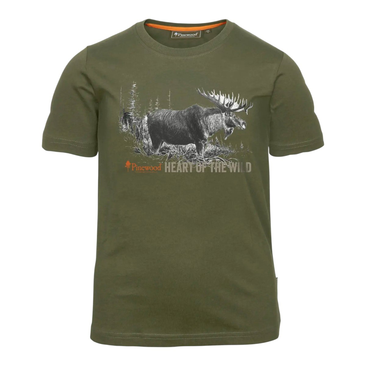 Pinewood Moose børne T-shirt - elgprint
