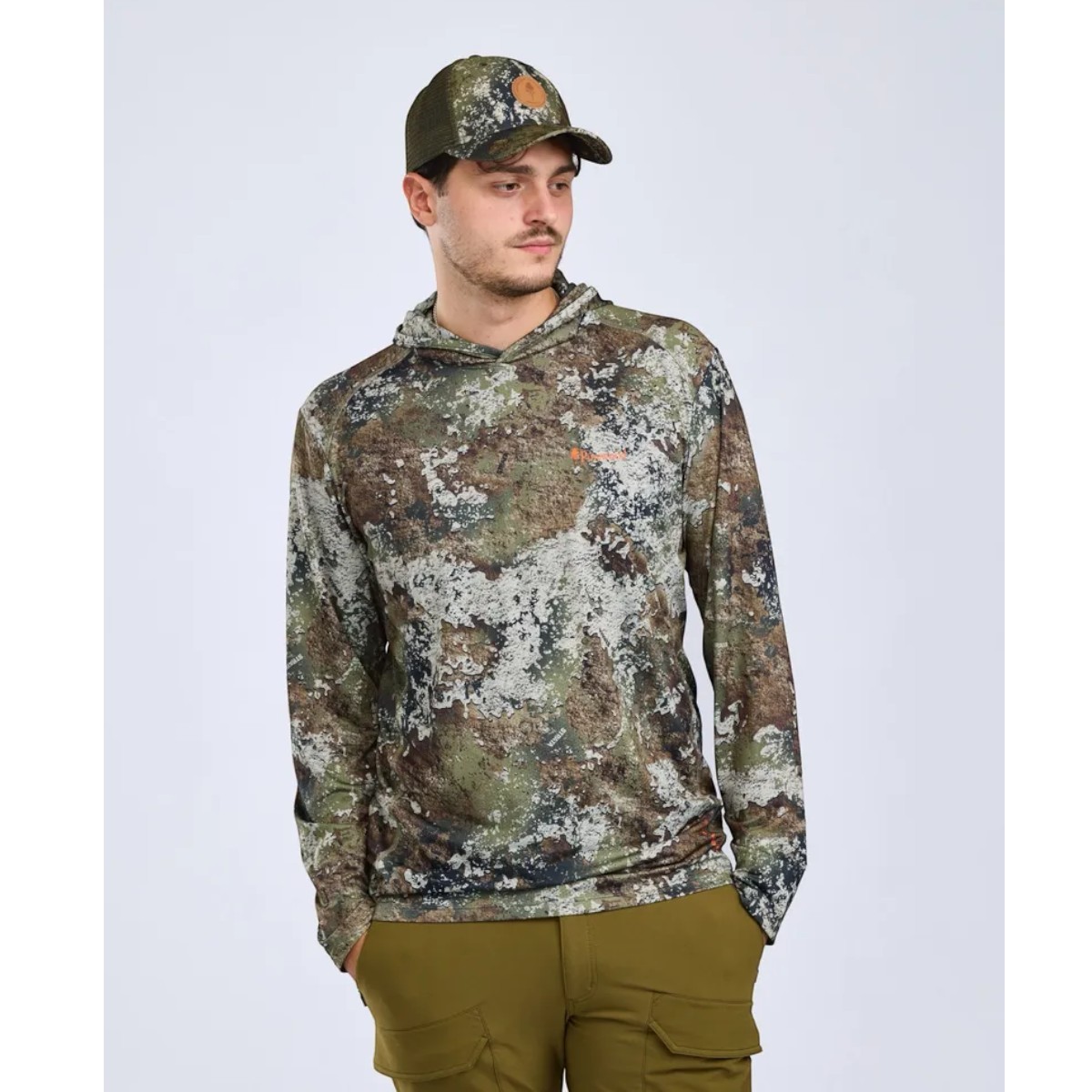 Pinewood Furudal Camou InsectSafe hoodie - Strata