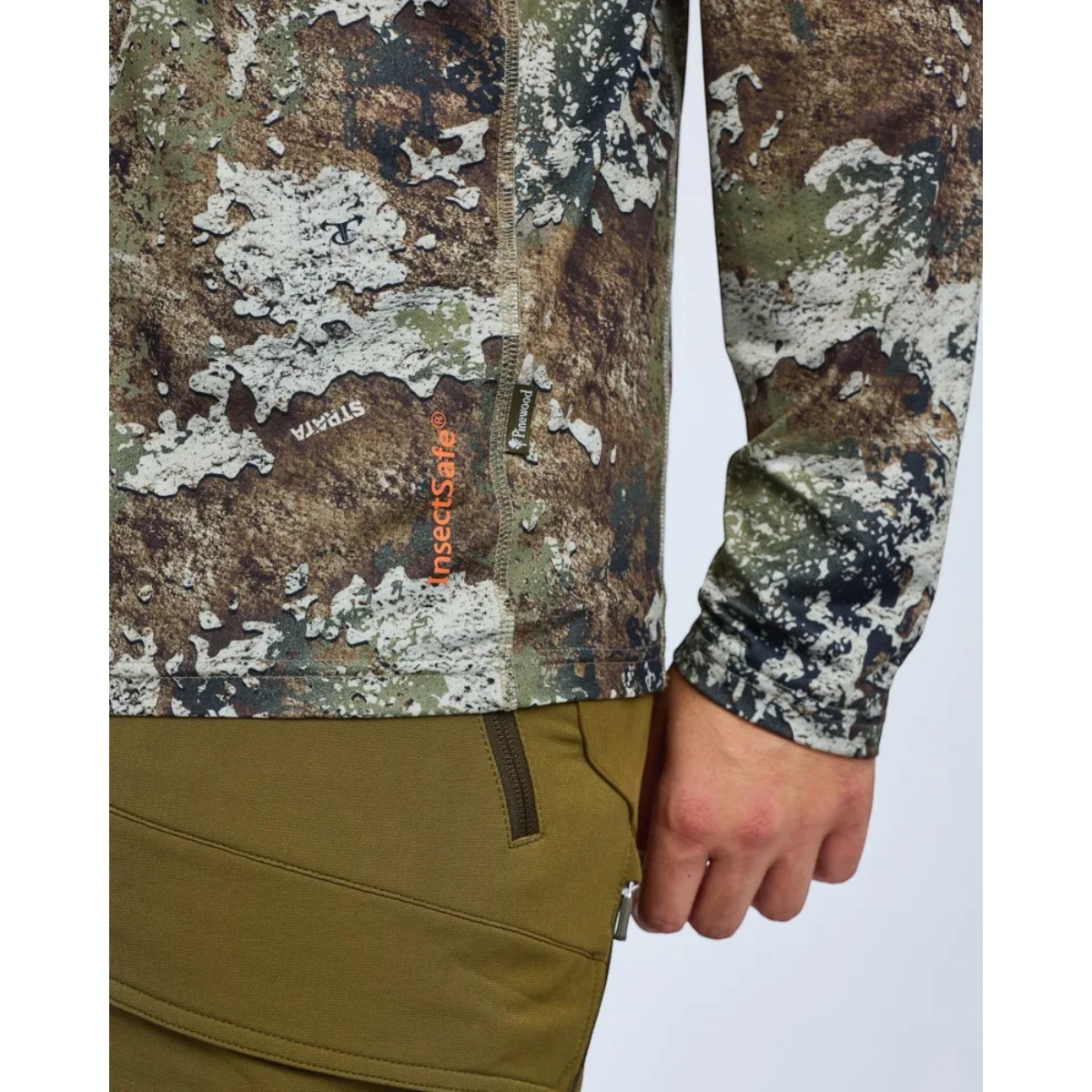 Pinewood Furudal Camou InsectSafe hoodie - Strata