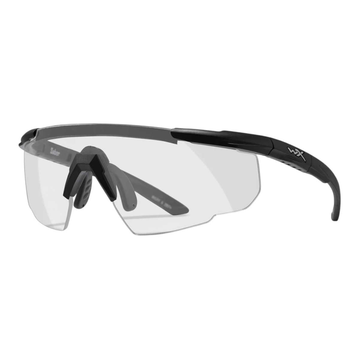 Wiley X Saber Advanced Skydebriller - Matsort stel med Clear linse