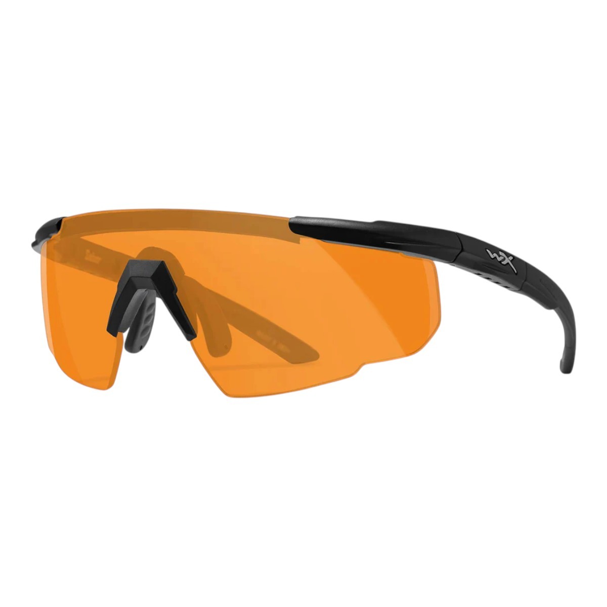Wiley X Saber Advanced Skydebriller - Matsort stel med Light Rust linse