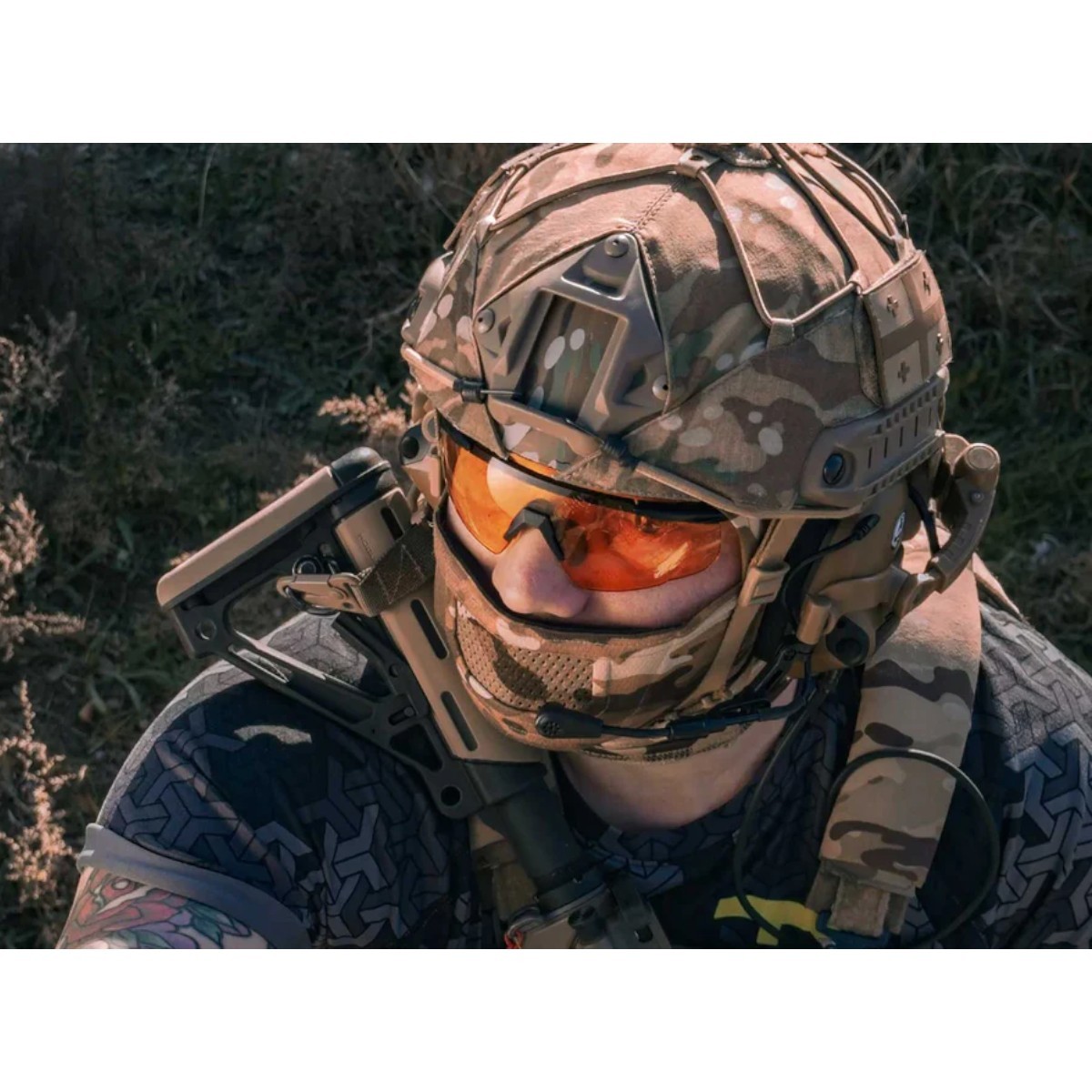 Wiley X Saber Advanced Skydebriller - Matsort stel med Light Rust linse