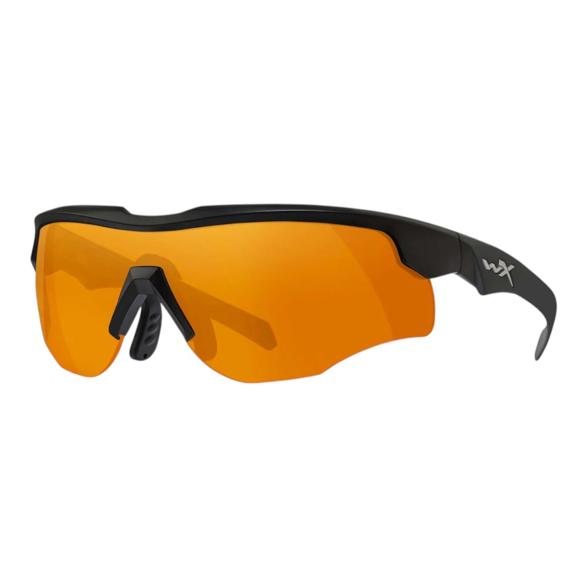 Wiley X Rogue Comm sports- og skydebriller - Matsort stel med 3 linser