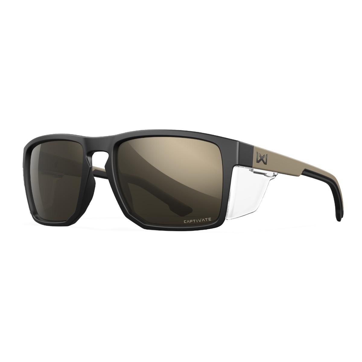 Wiley X Founder polariserede solbriller - CAPTIVATE™ Tungsten Spejl