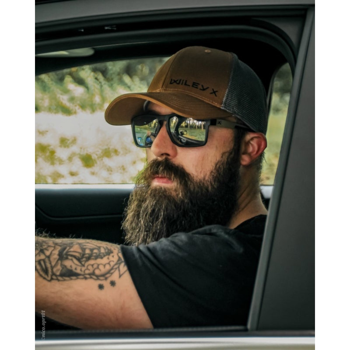 Wiley X trucker cap - Sandfarve/Grå med Wiley X-logo