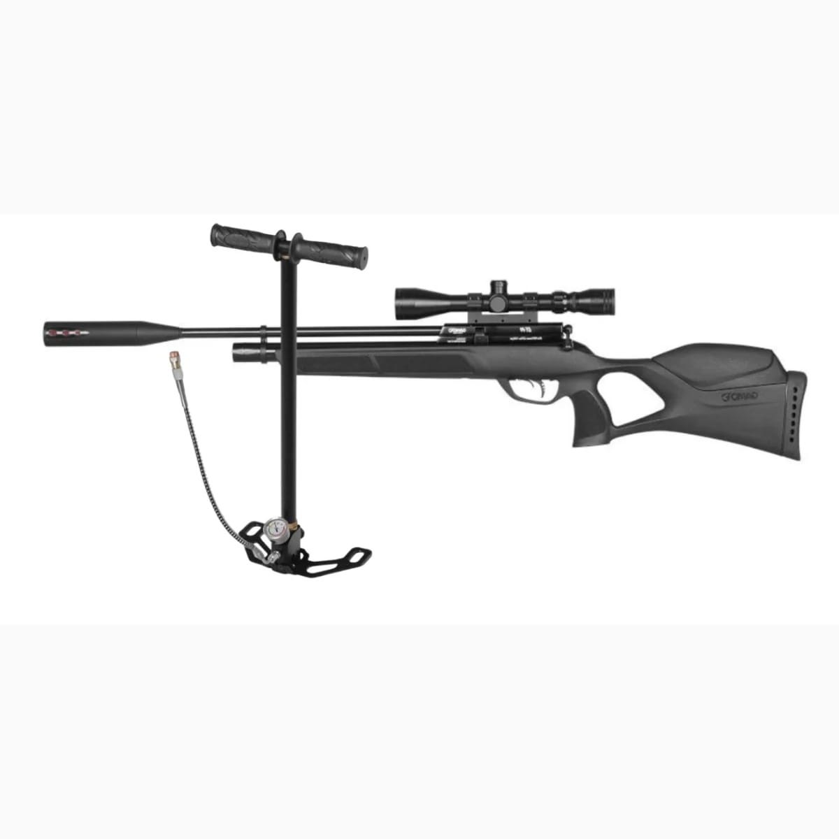 Gamo GX-40 Whisper PCP Luftgevær 4,5mm m. Kikkert & Flex Pumpe