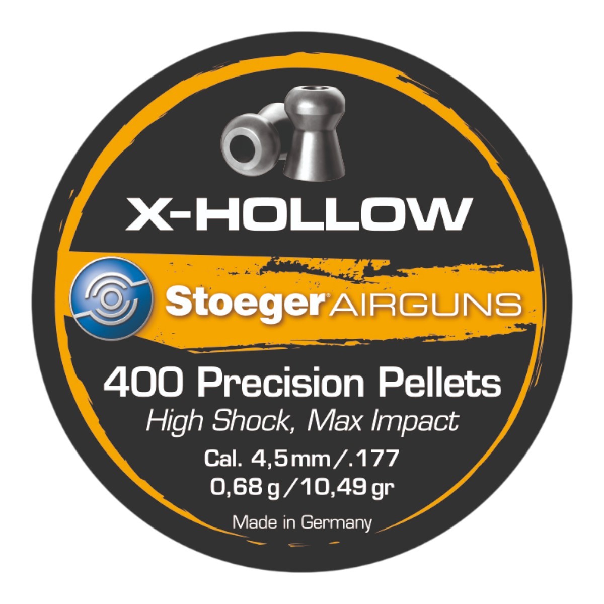 Stoeger X-Hollow Hollow Point luftgeværhagl 4,5 mm (.177) 0,68 g - 400 stk