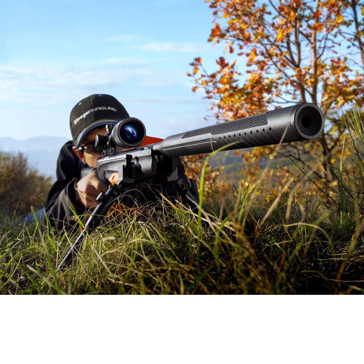Stoeger RX20TAC Suppressor luftgevær Combo 4,5 mm - 3-9x40 AO & bipod