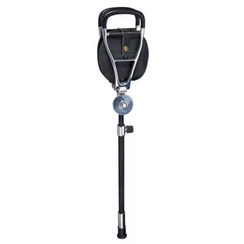NordicHunt - Etbenet jagtstol Sort læder - Lux II med fod - 2. Sortering