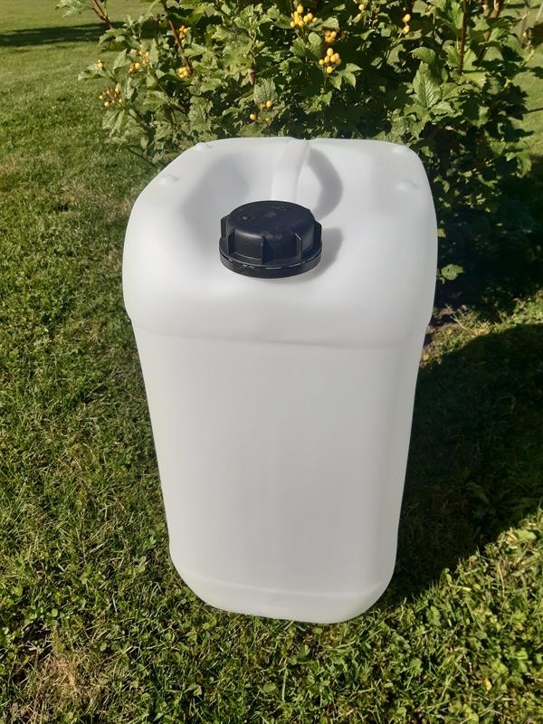 Vanddunk 25 liter med låg - stabelbar og fødevaregodkendt