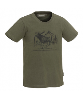 Pinewood børne t- shirt med elgmotiv 128