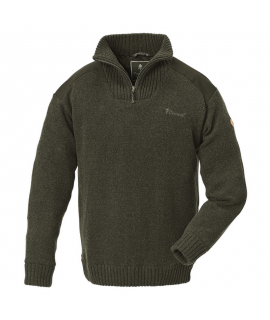 Pinewood Sweater Hurricane - Windstopper - Mørkegrøn Mix S