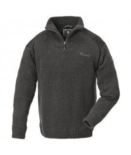 Pinewood Sweater Hurricane - Windstopper - Mørkegrå Mix M
