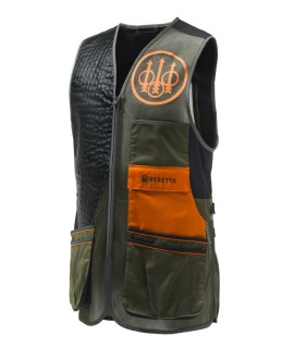Beretta Sporting skydevest EVO - Grøn/sort/orange Small