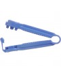 Poselukkere / kateterklemme blå plast 20 stk.