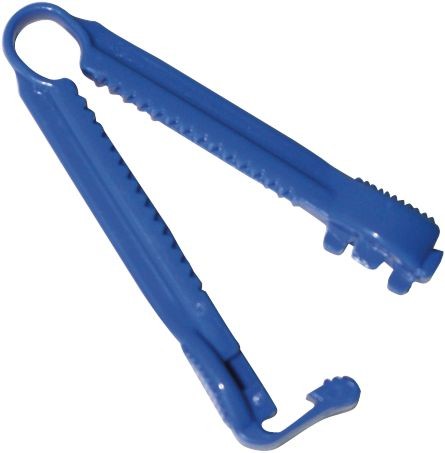 Poselukkere / kateterklemme blå plast 20 stk.