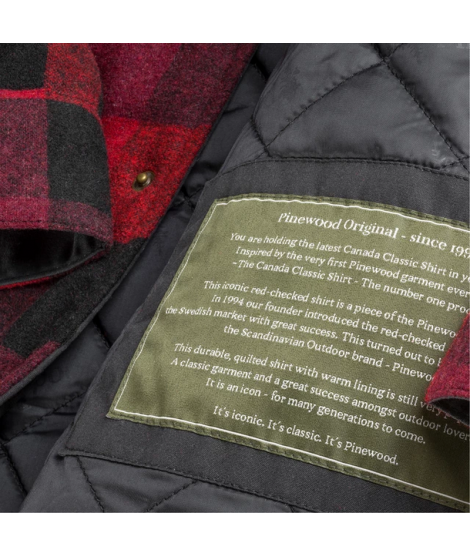Pinewood Canada Classic 2.0 skjorte – Rød/Sort