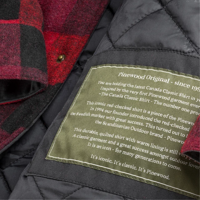 Pinewood Canada Classic 2.0 skjorte – Rød/Sort