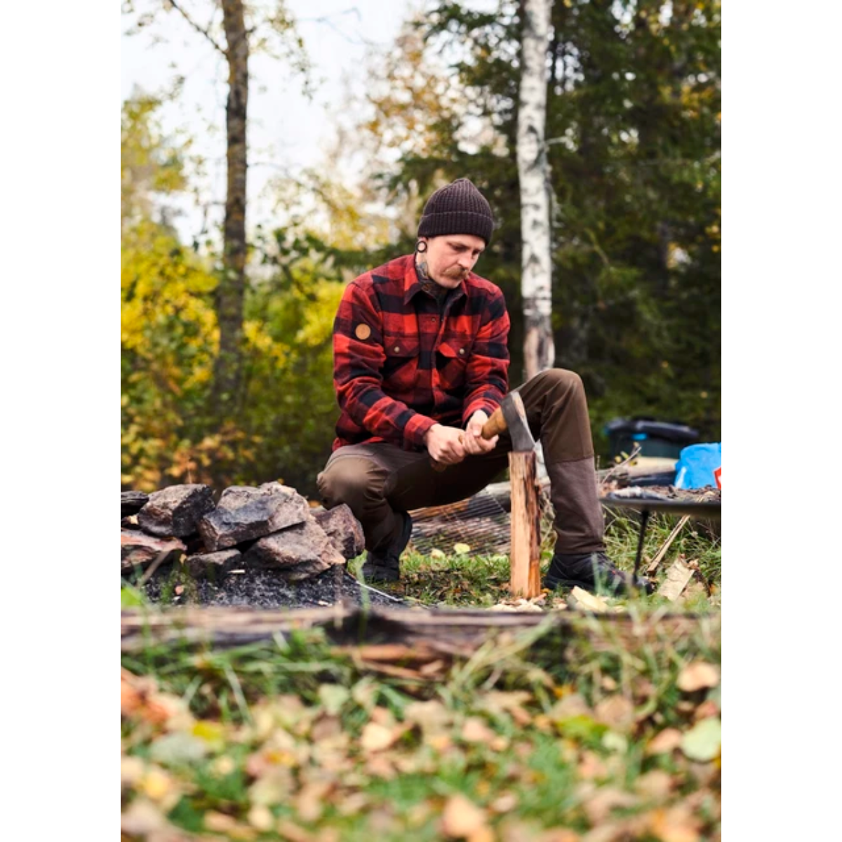 Pinewood Canada Classic 2.0 skjorte – Rød/Sort