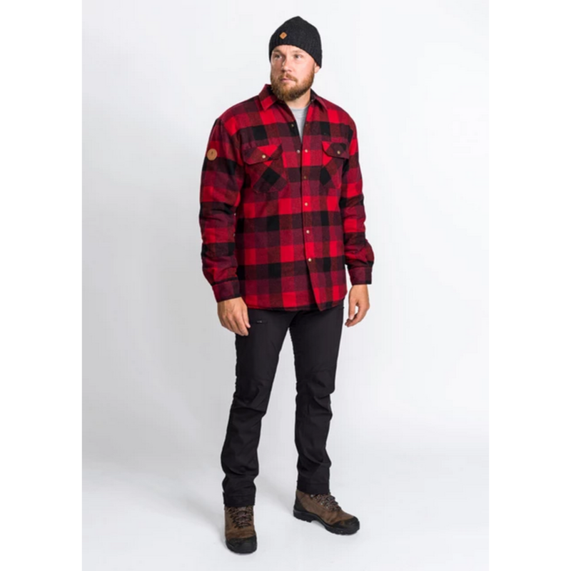 Pinewood Canada Classic 2.0 skjorte – Rød/Sort