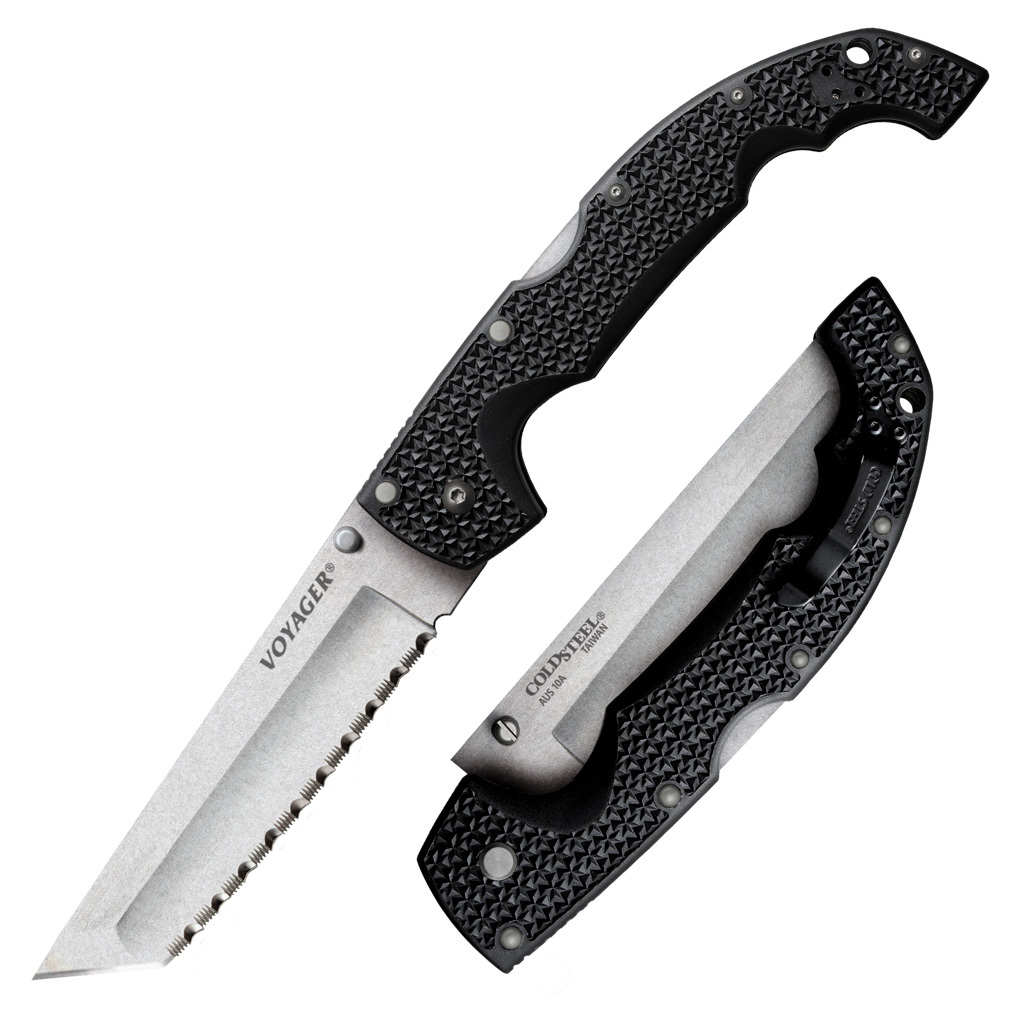 Cold Steel Voyager XL - Savtakket klinge - Foldekniv