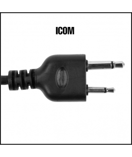 Earmor M52 PTT til ICOM - Med løs fingerknap