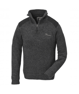 Pinewood Sweater Hurricane - Windstopper - Mørkegrå Mix - Dame XS