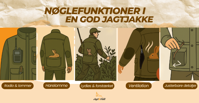 Hvilke vigtige detaljer skal en god jagtjakke have?