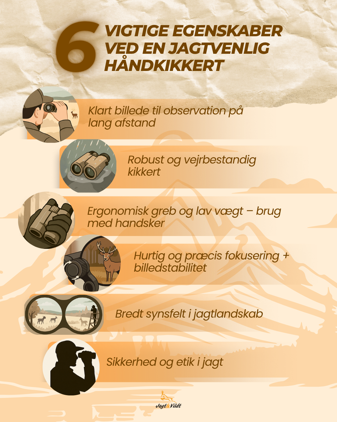 Hvilke egenskaber er vigtige i en jagtvenlig håndkikkert?