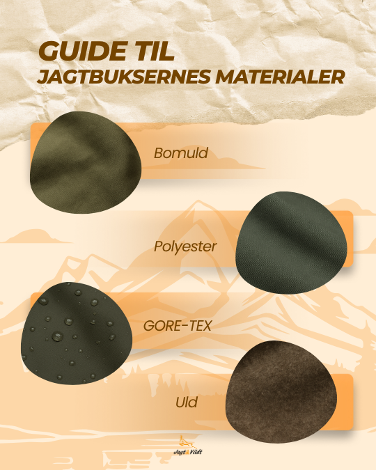 Hvilke materialer anvendes i jagtbukser?